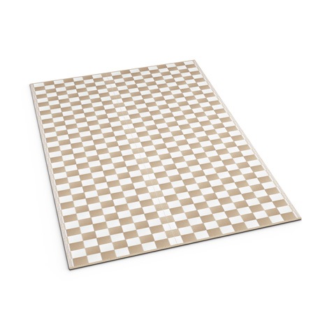 Coffee Checkered Mat - Shradha Mats