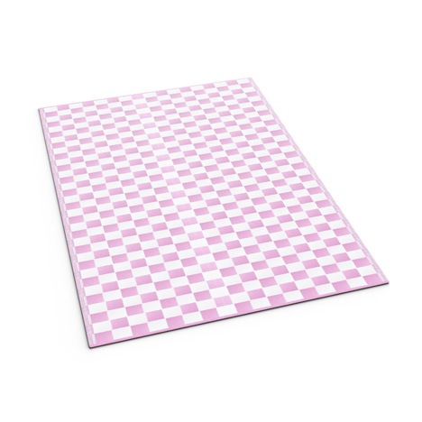 Lilac Checkered Mat - Shradha Mats