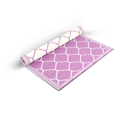 Lilac Honeycomb Mat - Shradha Mats