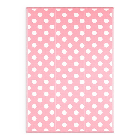 Baby Pink Polka Dots Mat - Shradha Mats