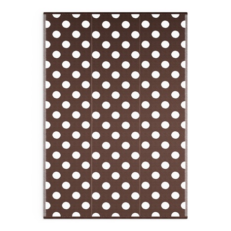 Brown Polka Dots Mat - Shradha Mats