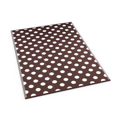 Brown Polka Dots Mat - Shradha Mats