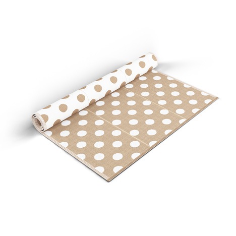 Coffee Polka Dots Mat - Shradha Mats