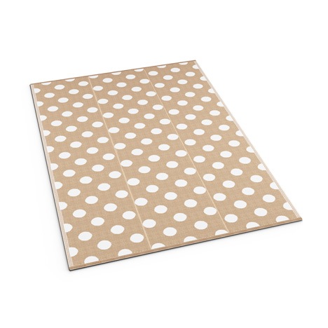 Coffee Polka Dots Mat - Shradha Mats