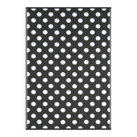 Dark Grey Polka Dots Mat - Shradha Mats