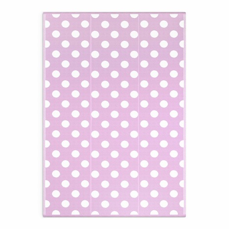 Lilac Polka Dots Mat - Shradha Mats