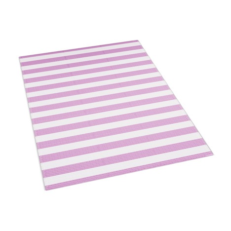 Lilac Stripes Mat - Shradha Mats