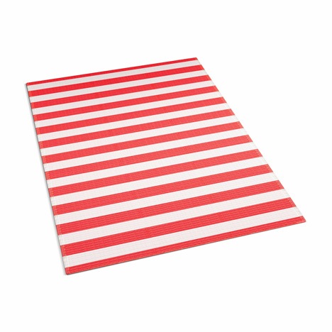 Red Stripes Mat - Shradha Mats